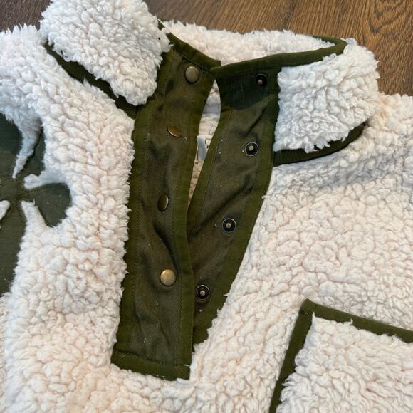 THE GREAT. White and Green Floral Jacket - Picture 6 of 7